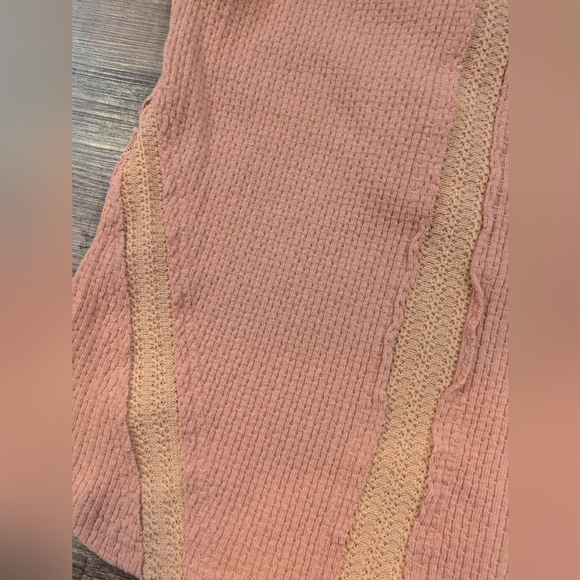 Miss Me Crochet Henley Tank Top Coral Sleeveless Button Up Sz Sm - Picture 7 of 9